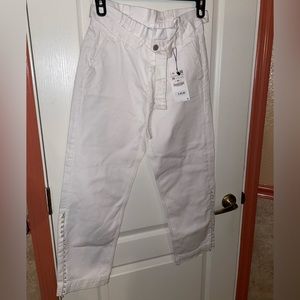 white pearl Zara Jeans